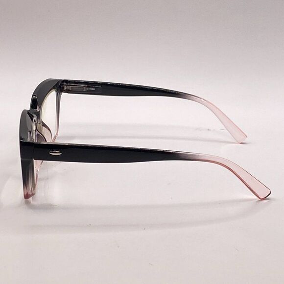 0956 Claudia 2.75 Black Pink Gradient Reading Glasses Square Concave Readers NWT - Picture 5 of 10